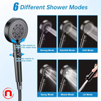 Portable pet shower with temperature display, 6000 mAh battery