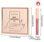 Juego de 8 barras de labios líquidas mate aterciopeladas, gloss labial