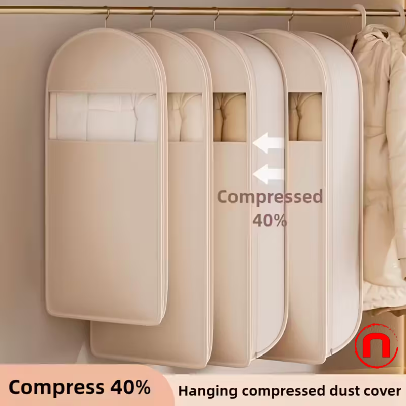 Bolsa de compresión colgante beige en 3 tamaños (90/110/130 cm)