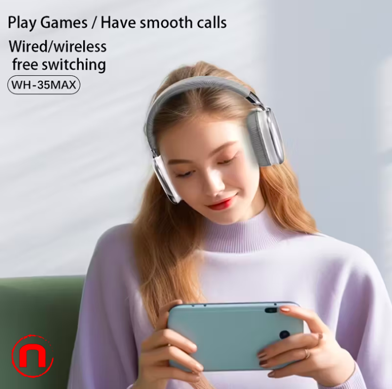 Wireless stereo headphones with noise cancellation