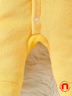 Mono de invierno cálido con capucha de peluche para bebés niños y niñas