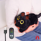 Almohadilla térmica para gato, con diseño de gato