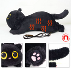 Almohadilla térmica para gato, con diseño de gato