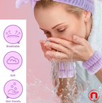 Double-Sided Manual Facial Brush Set and Headband