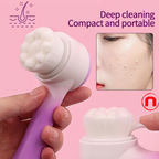 Double-Sided Manual Facial Brush Set and Headband