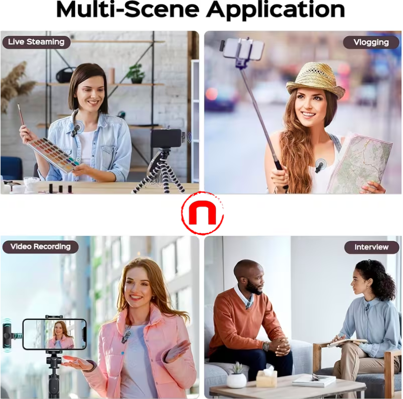 New rodless neck microphone