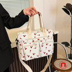 Cherry print shoulder bag