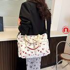 Cherry print shoulder bag