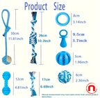 Set of 5 dog chew toys