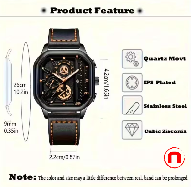 1 reloj de pulsera deportivo antiguo de piel sintética.