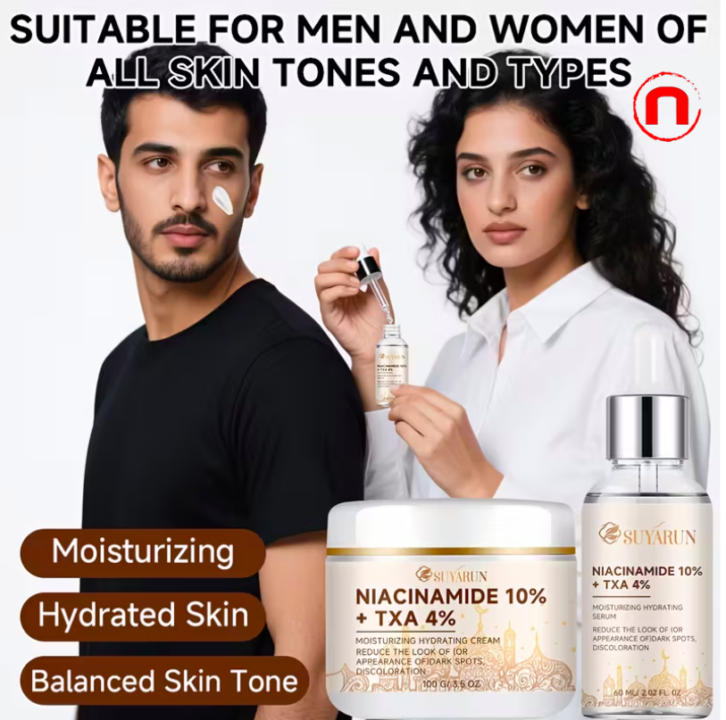 Dual Action Moisturizing Set with 10% Niacinamide + 4% TXA