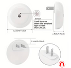 2 smart night lights with light sensor