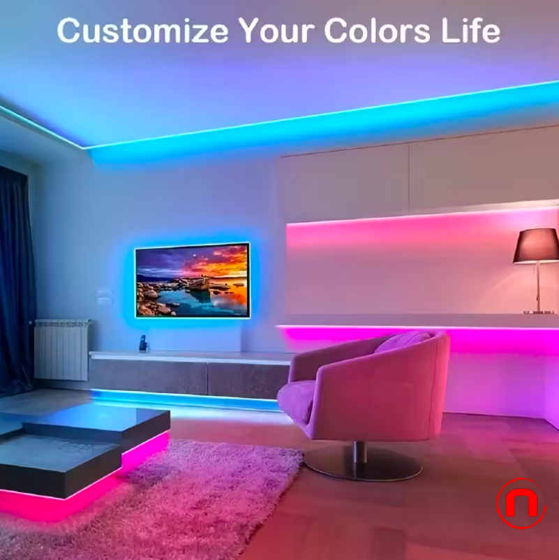 RGB USB Multi-Control LED Light Strips with Dynamic Color Synchronization