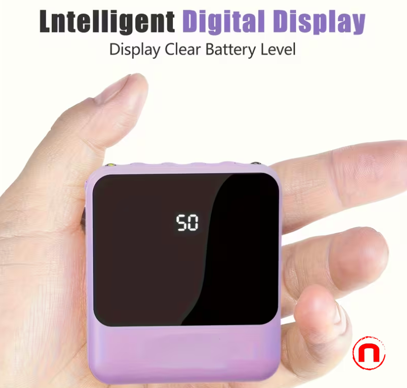 Portable Rechargeable Mobile Phone Charger, 4 Built-in Cables