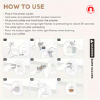 2-in-1 single-person coffee machine compatible with K-Cup and ground coffee