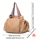 Gym bag with drawstring and multiple pockets