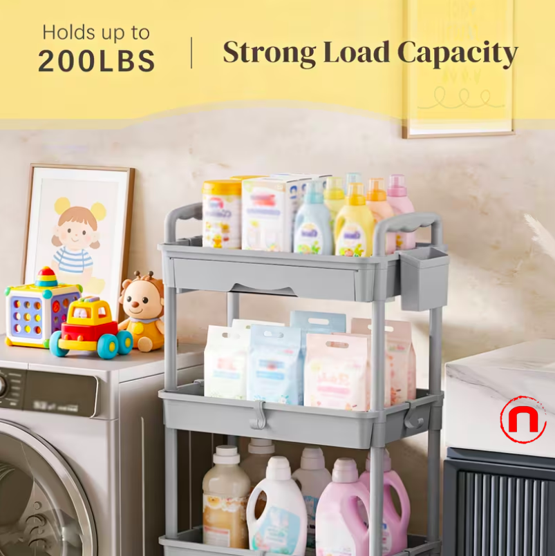 3/4 Tier Mobile Storage Cart