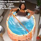 XL Deep Immersion Bathtub with 130 Gallon Capacity