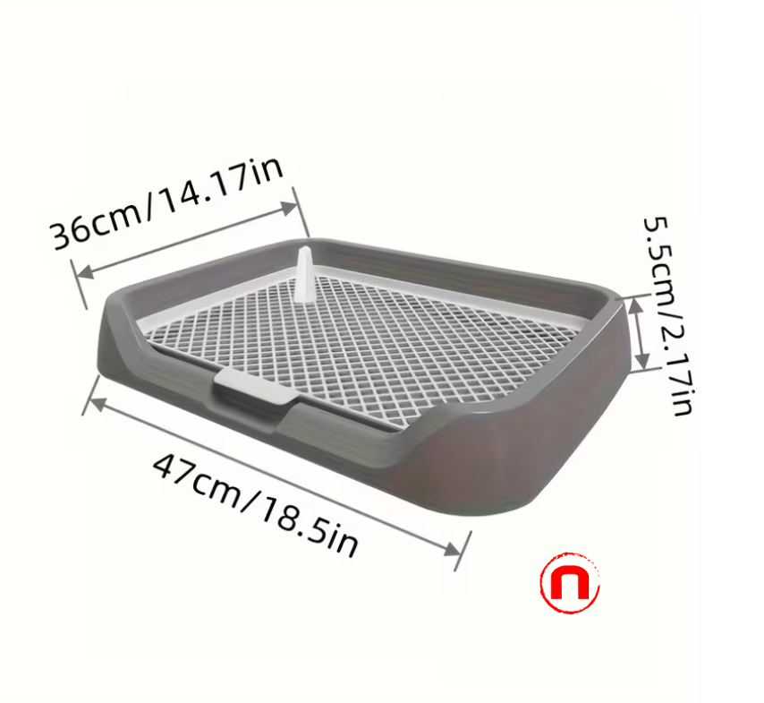Flat dog toilet