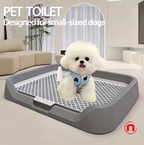 Flat dog toilet