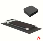 1 alfombrilla de correr negra grande plegable