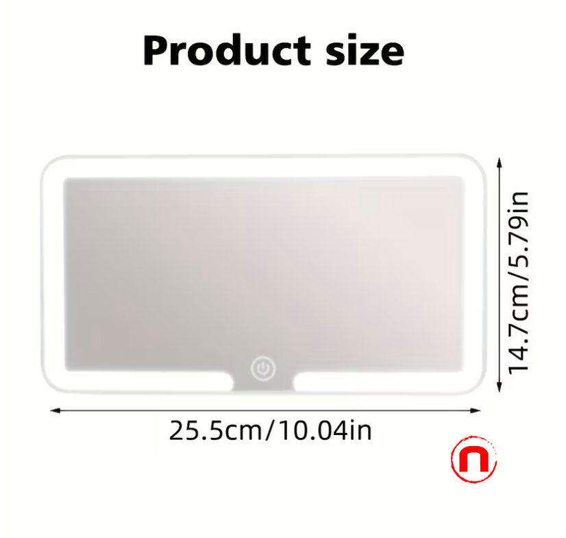 Espejo LED de visera recargable