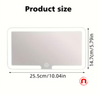 Espejo LED de visera recargable