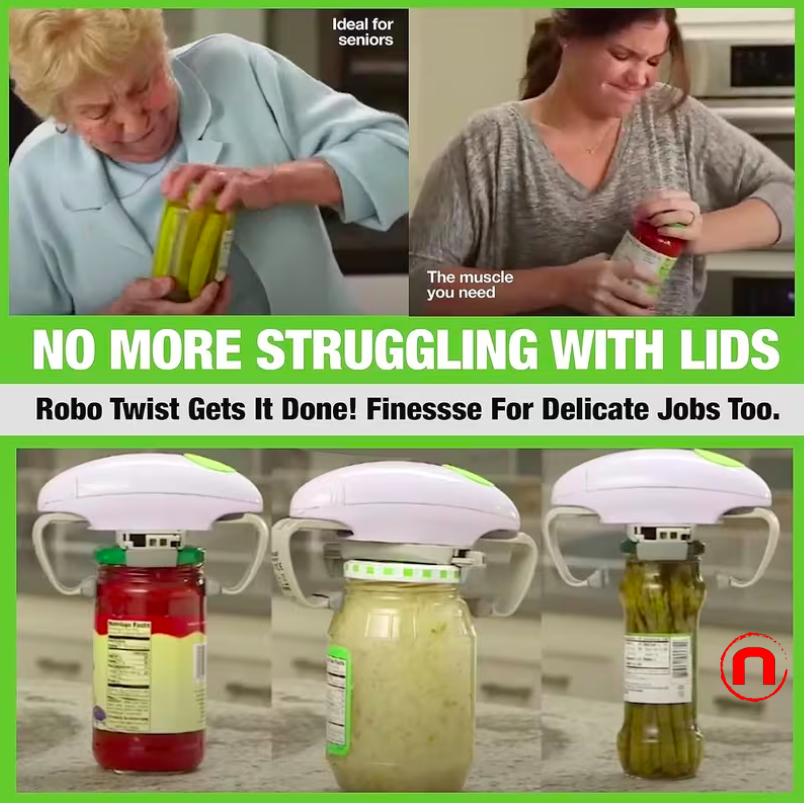 Abrebotellas eléctrico para personas mayores y con manos débiles