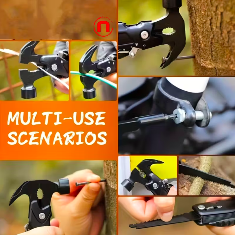 1 piece, 12-in-1 multi-purpose hammer