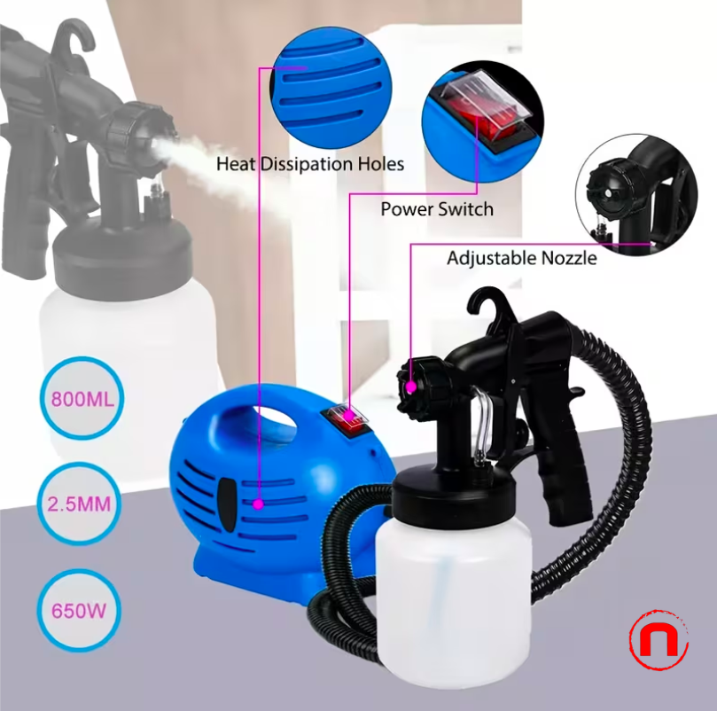 Juego de pistola de pintura eléctrica