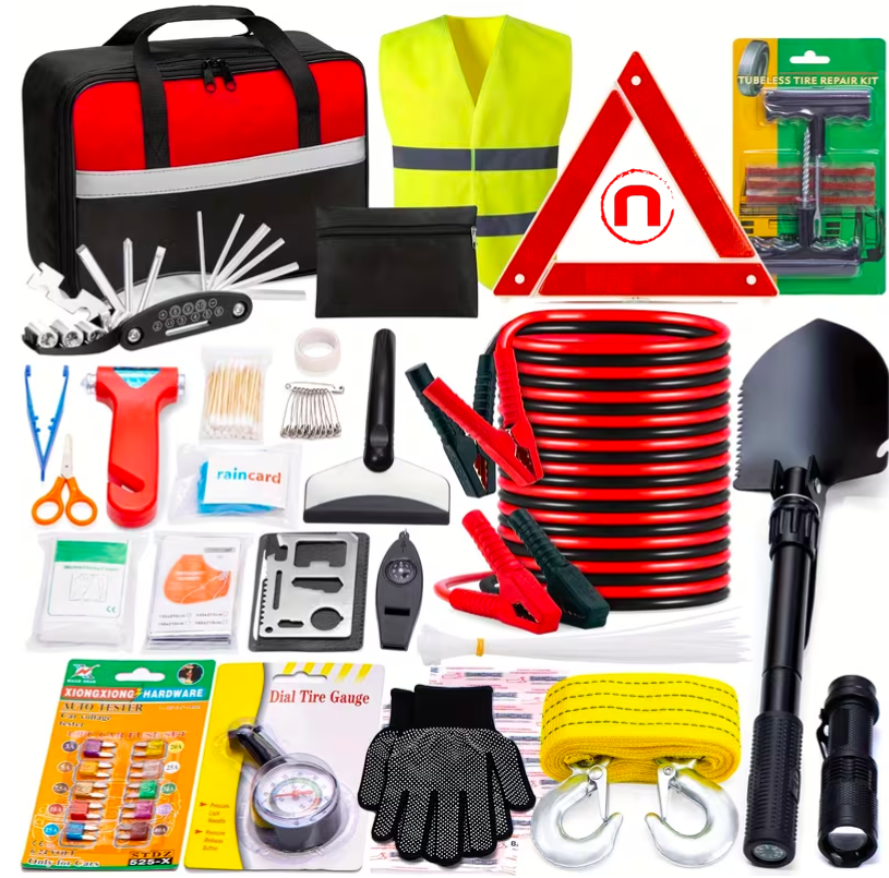 FCLUSLL Road Safety Kit for Cars