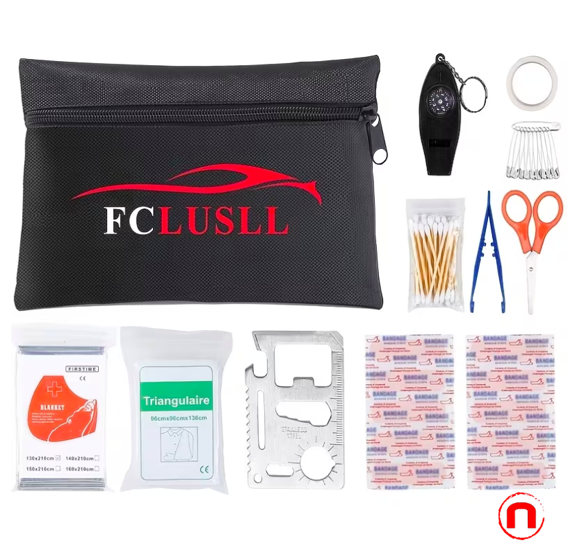 FCLUSLL Road Safety Kit for Cars
