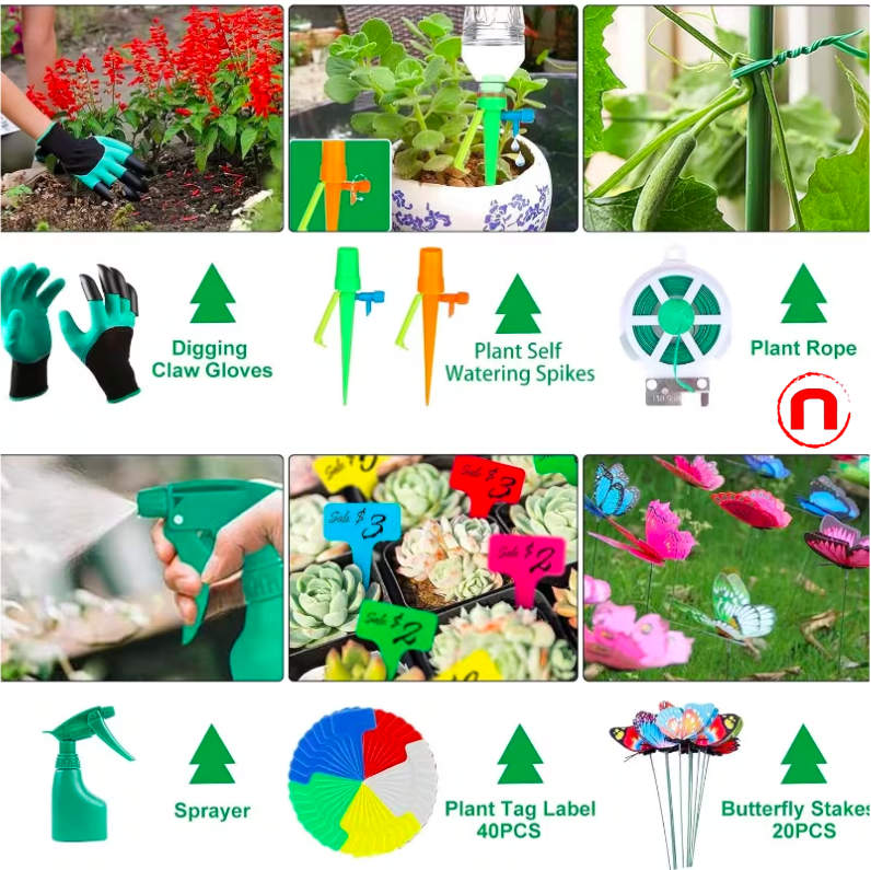 Juego de herramientas de jardinería de 23 piezas