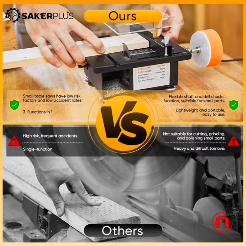 Sierra de mesa manual de precisión