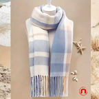 Elegant striped shawl scarf