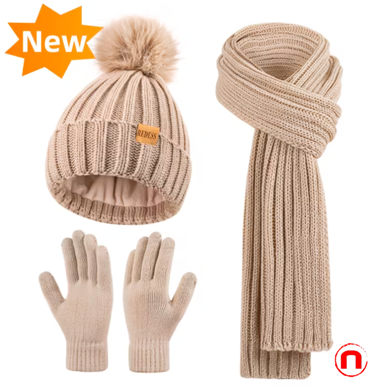 Conjunto de invierno 3 en 1 para mujer