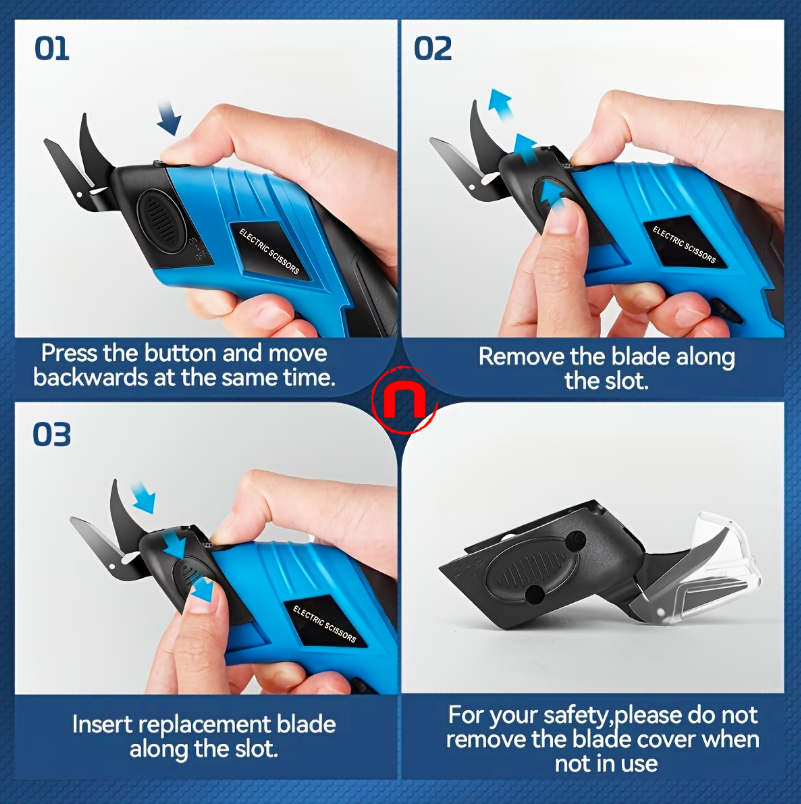 1pc Electric Fabric Scissors