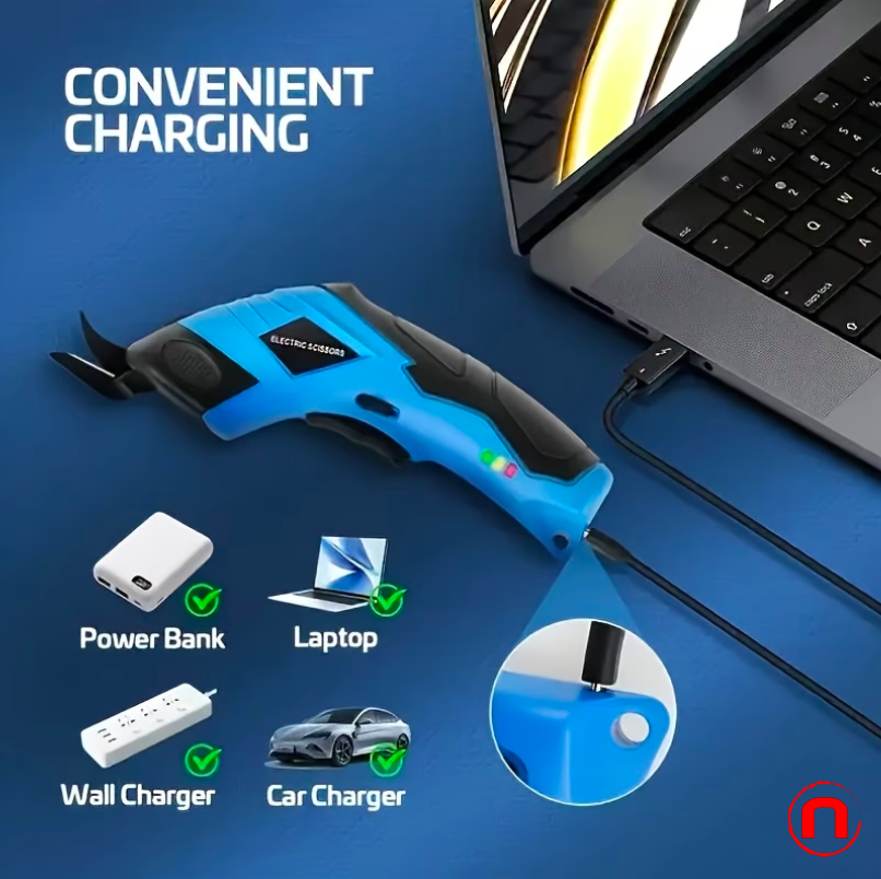 1 tijera eléctrica para tela