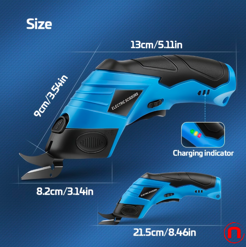 1 tijera eléctrica para tela