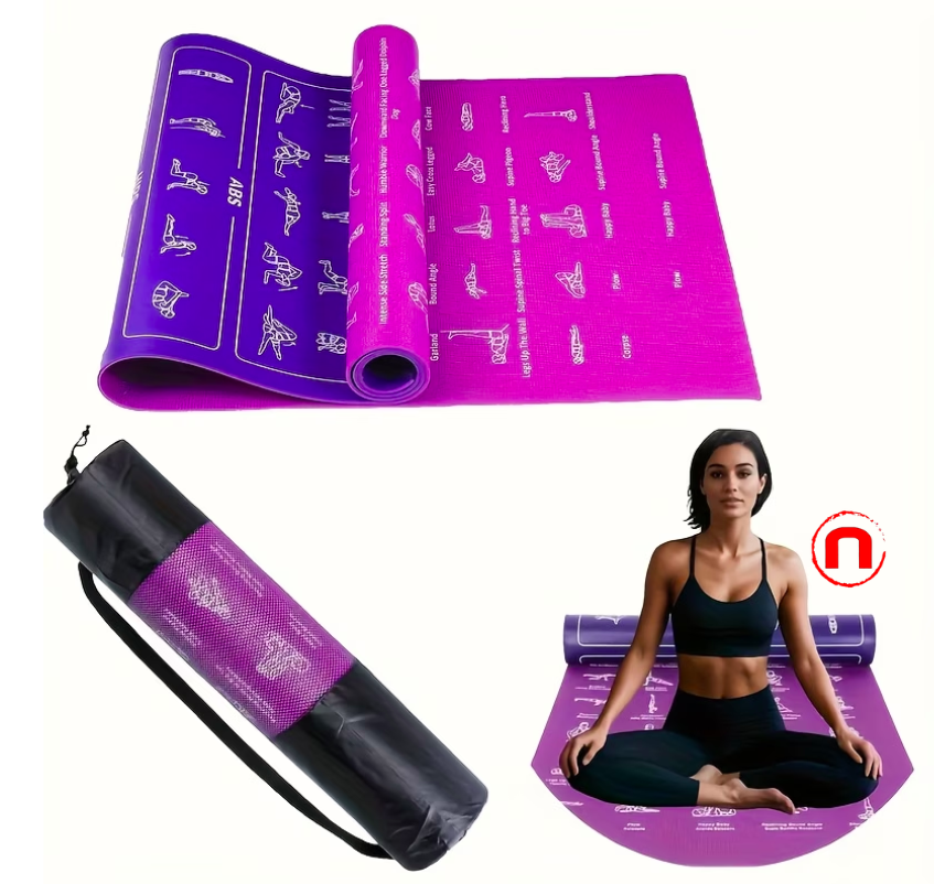 Yoga Mat with Pose Design