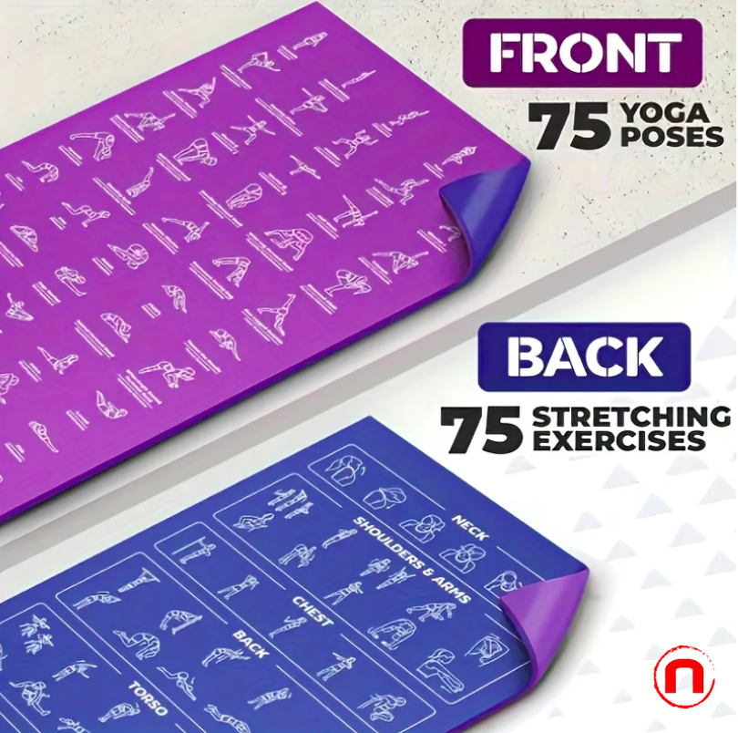 Yoga Mat with Pose Design