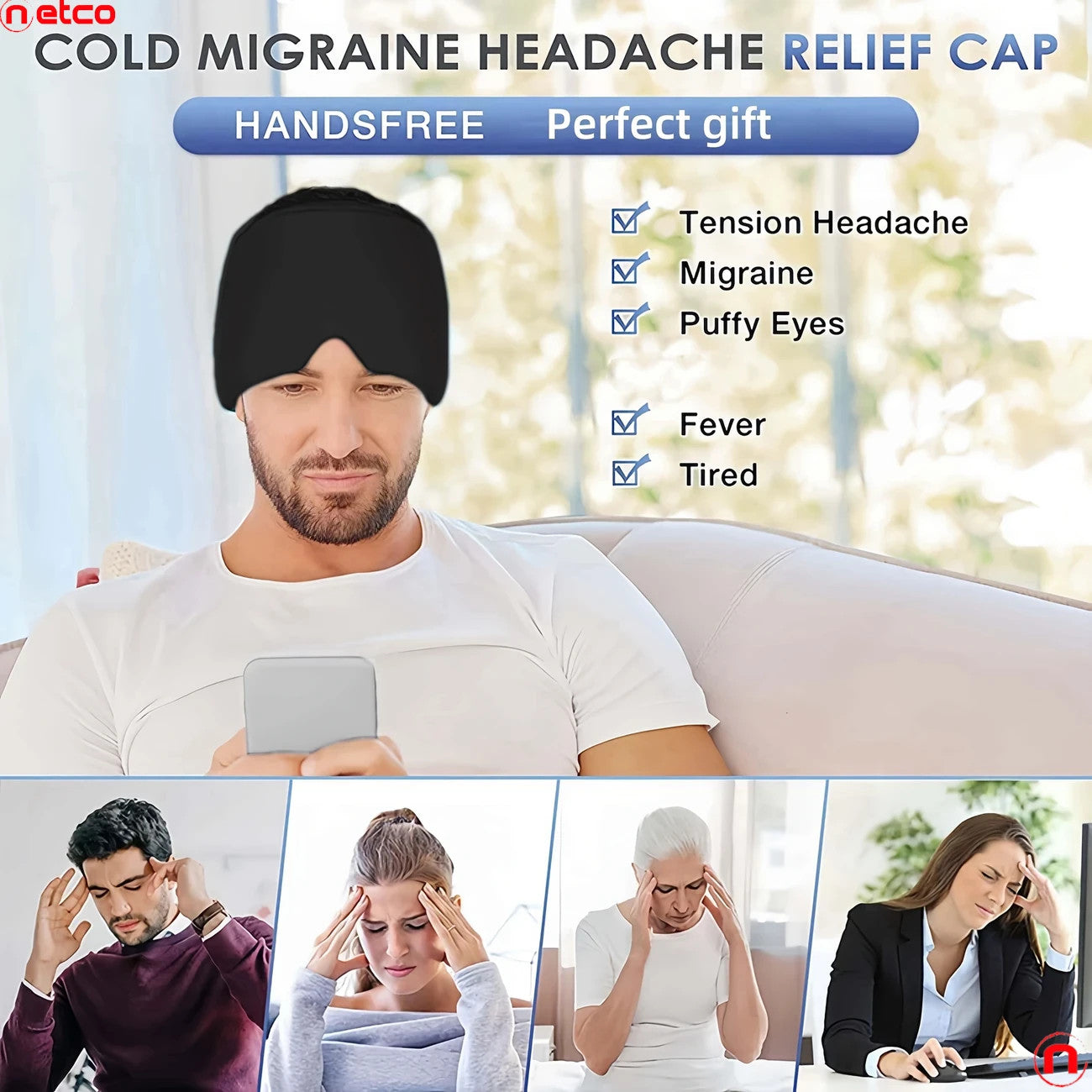 1pc Cold Compress Eye Mask