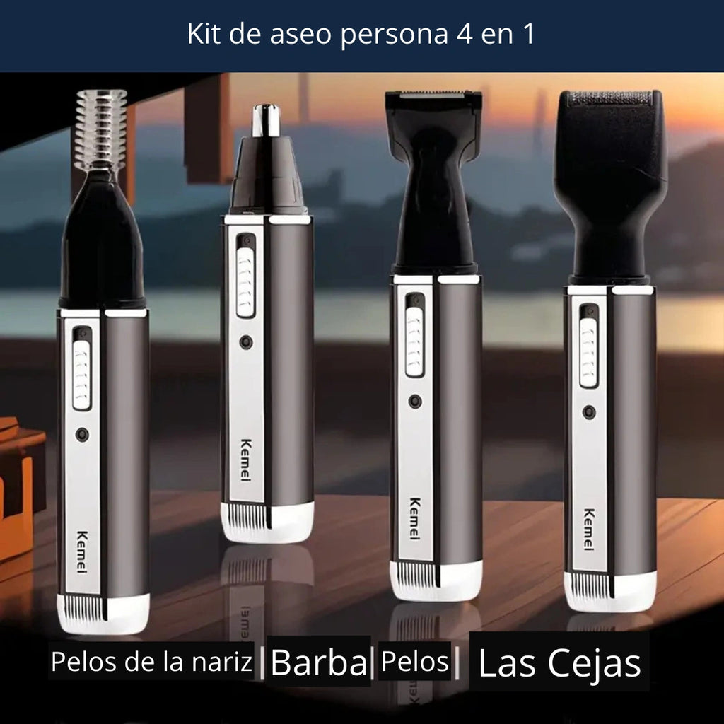 Kit de aseo 4 en 1 para hombre
