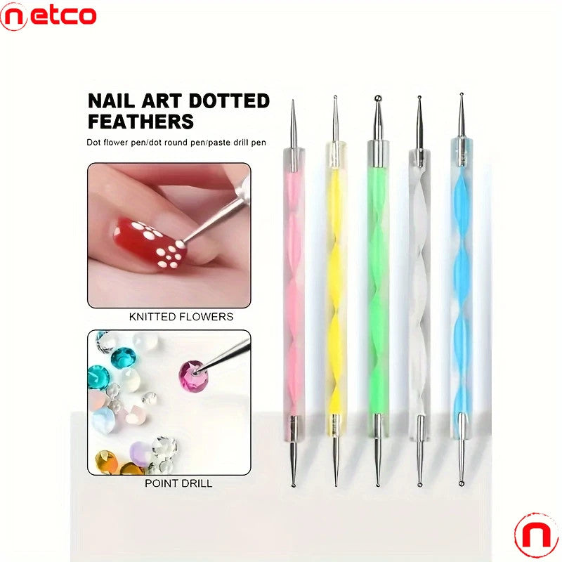 Kit Completo de Herramientas para Decoración de Uñas con Lámpara UV LED para Secado de Uñas