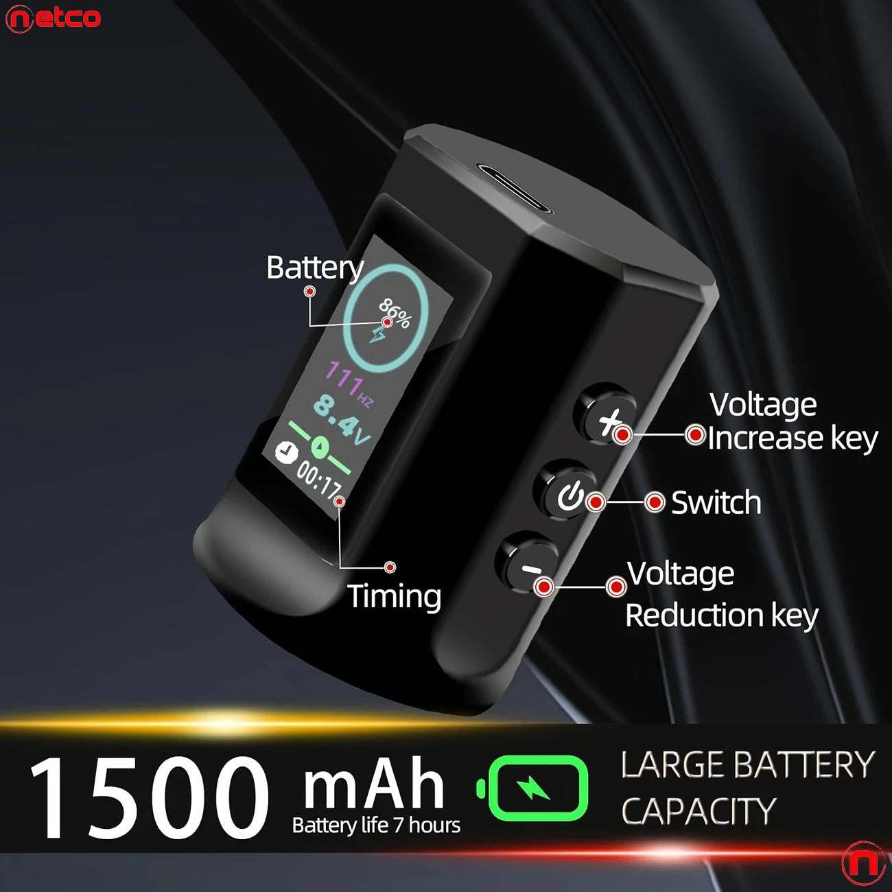 Professional USB Rechargeable Tattoo Kit