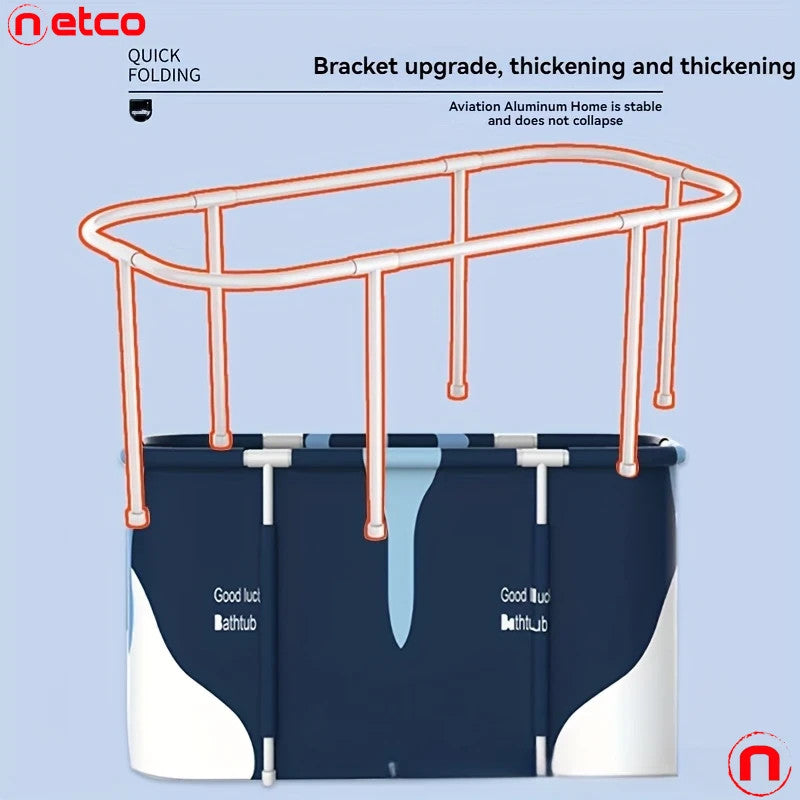 Bañera portátil plegable con control termostático y baño de hielo
