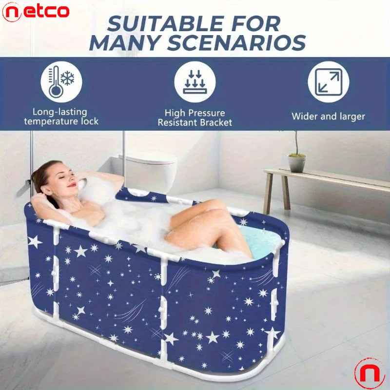 Bañera portátil plegable con control termostático y baño de hielo