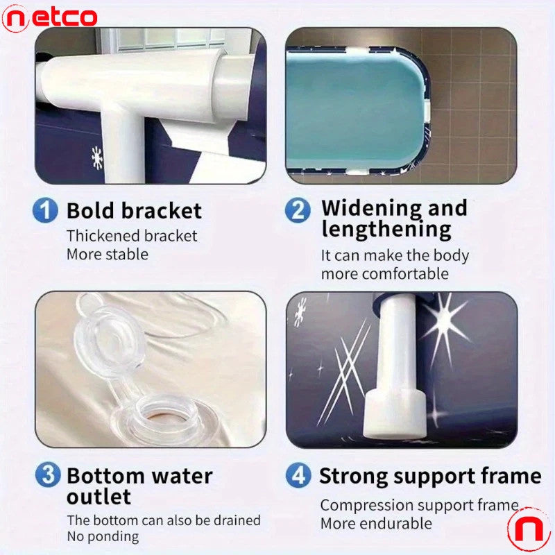Bañera portátil plegable con control termostático y baño de hielo