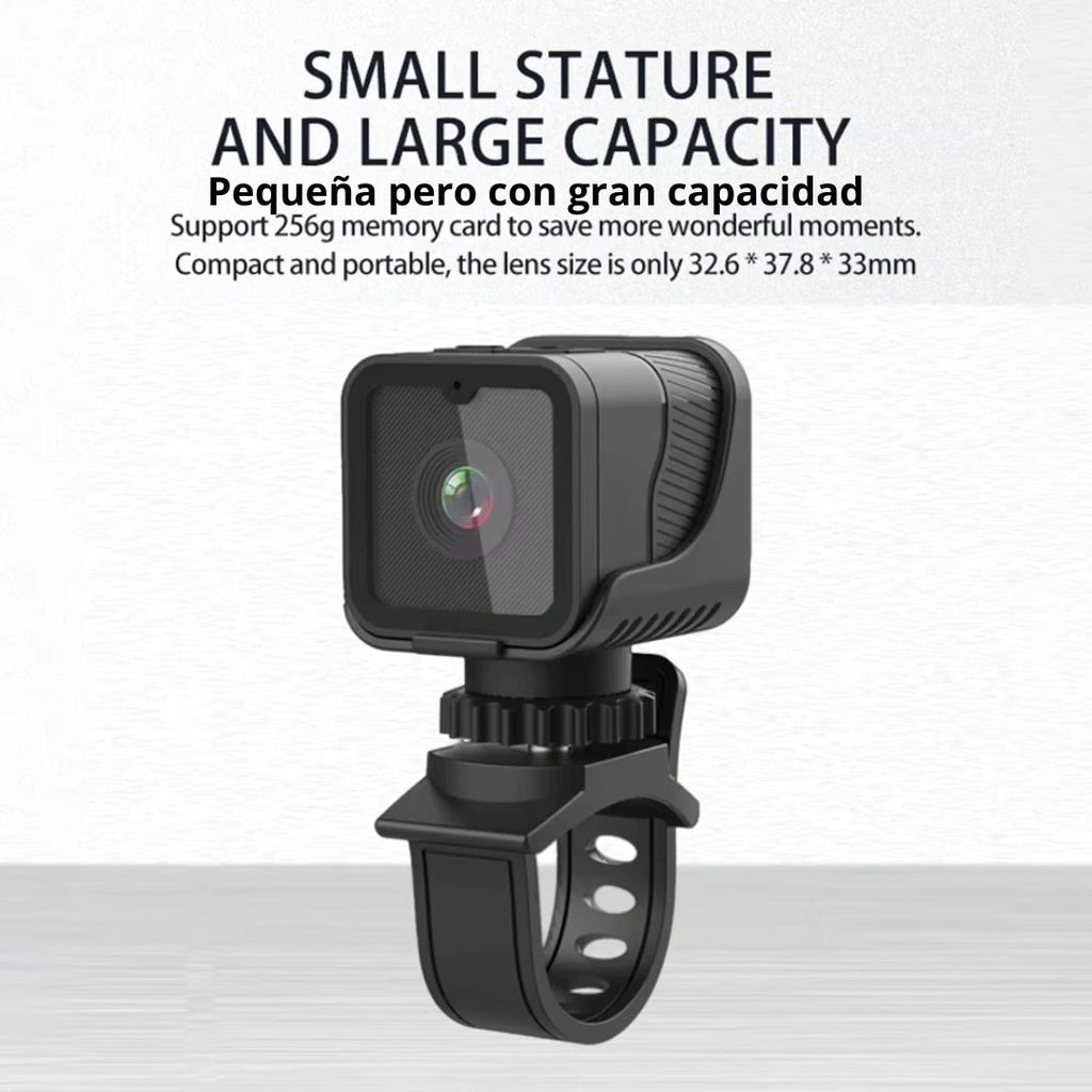 📸🏍️ 1080P HD Mini Action Camera with WiFi & Waterproof Design 🌧️🚴