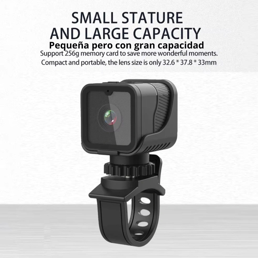 📸🏍️ 1080P HD Mini Action Camera with WiFi & Waterproof Design 🌧️🚴